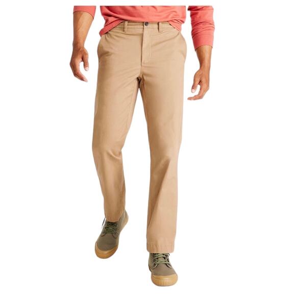 L.L. Bean 36 34 Mens Lakewashed Stretch Heritage Khaki Straight Leg Pants 503736 - Picture 1 of 15